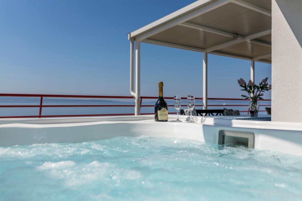 شقة Seaside Penthouse With Hot Tub Sky Living سبليت المظهر الخارجي الصورة