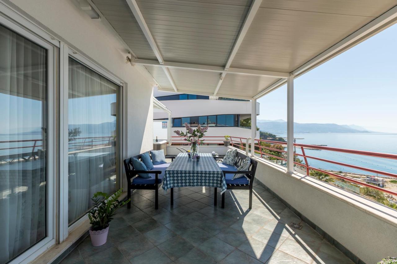 شقة Seaside Penthouse With Hot Tub Sky Living سبليت المظهر الخارجي الصورة