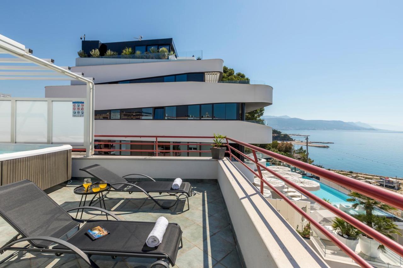 شقة Seaside Penthouse With Hot Tub Sky Living سبليت المظهر الخارجي الصورة