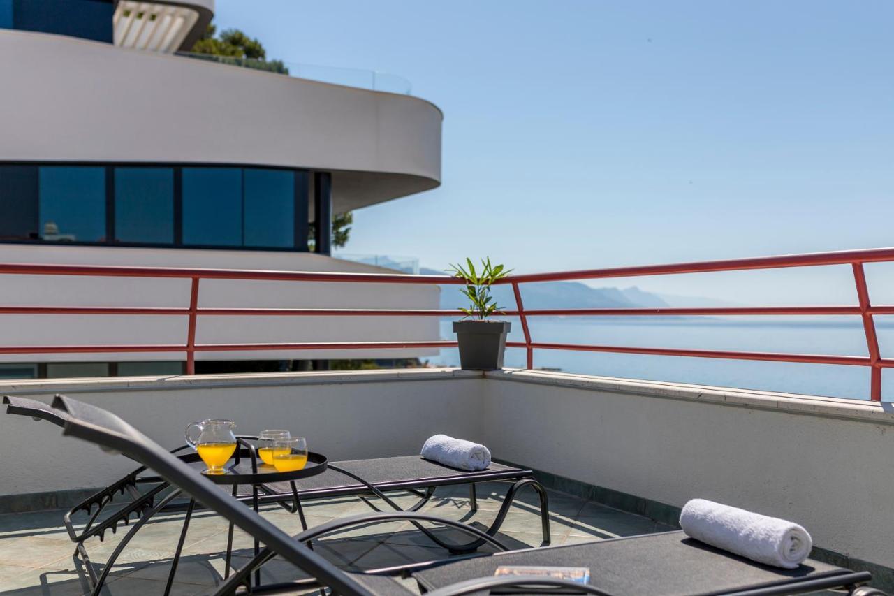 شقة Seaside Penthouse With Hot Tub Sky Living سبليت المظهر الخارجي الصورة